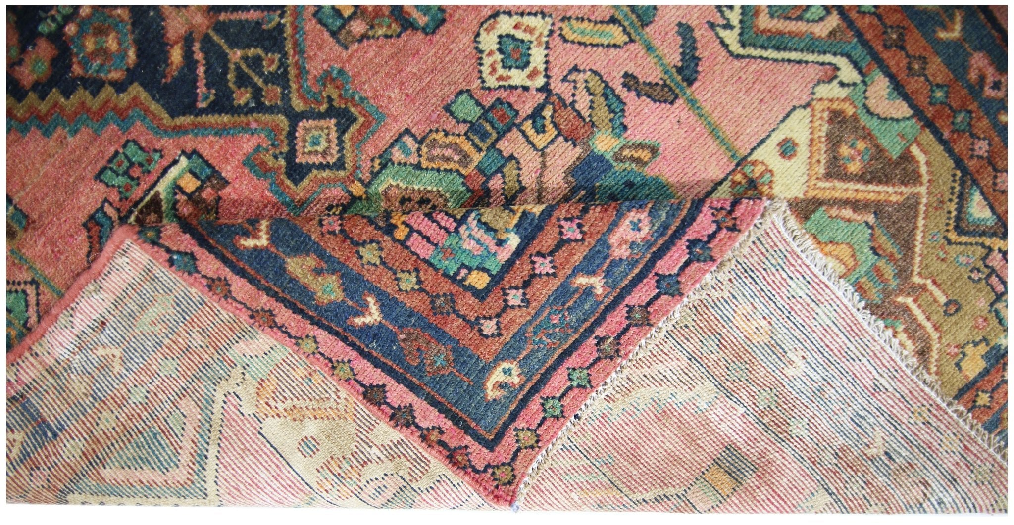 Handmade Vintage Persian Hallway Runner | 259 x 94 cm | 8'6" x 3'1" - Najaf Rugs & Textile