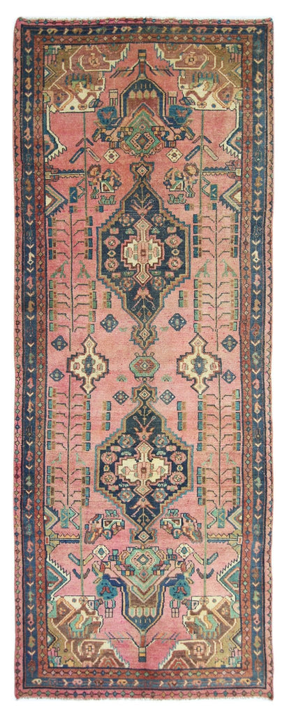 Handmade Vintage Persian Hallway Runner | 259 x 94 cm | 8'6" x 3'1" - Najaf Rugs & Textile