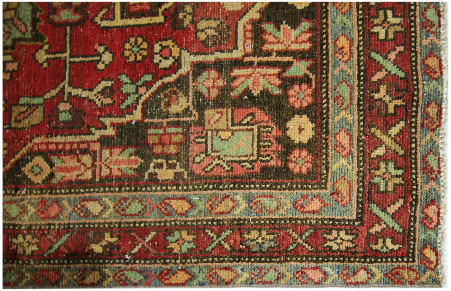 Handmade Vintage Persian Hallway Runner | 262 x 96 cm | 8'7" x 3'2" - Najaf Rugs & Textile