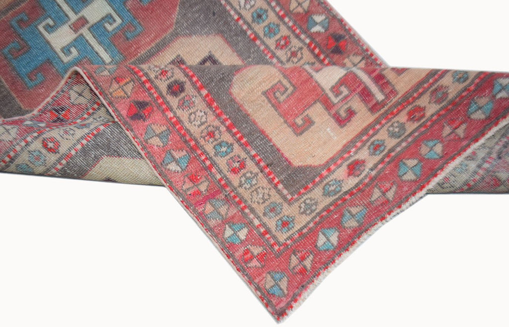 Handmade Vintage Persian Hallway Runner | 268 x 69 cm | 8'10" x 2'3" - Najaf Rugs & Textile