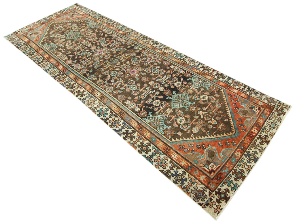 Handmade Vintage Persian Hallway Runner | 269 x 93 cm | 8'10" x 3'1" - Najaf Rugs & Textile