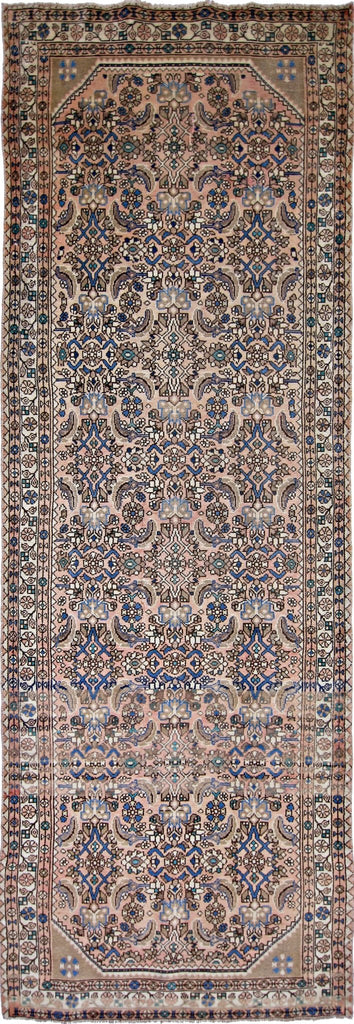 Handmade Vintage Persian Hallway Runner | 277 x 91 cm | 9'1" x 3' - Najaf Rugs & Textile
