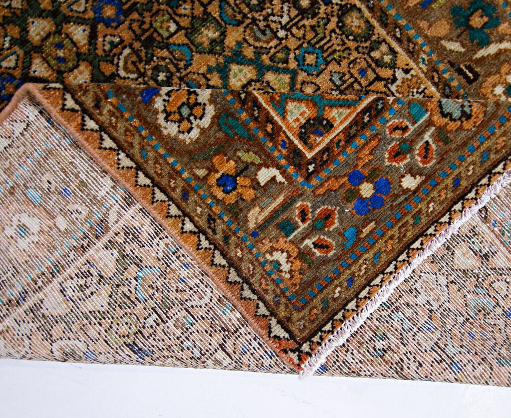 Handmade Vintage Persian Hallway Runner | 280 x 105 cm | 9'2" x 3'5" - Najaf Rugs & Textile
