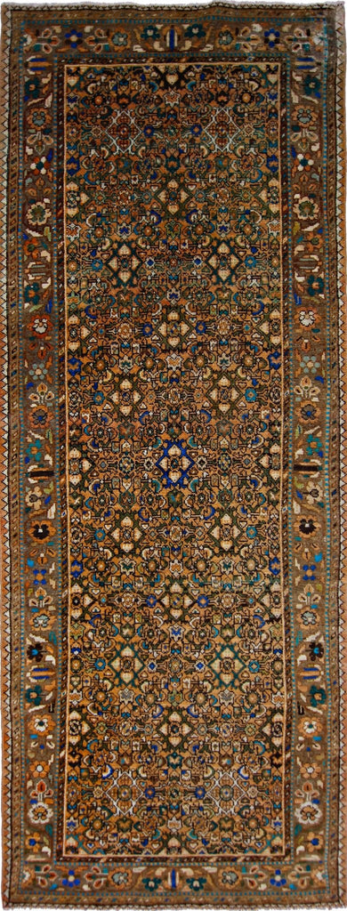 Handmade Vintage Persian Hallway Runner | 280 x 105 cm | 9'2" x 3'5" - Najaf Rugs & Textile