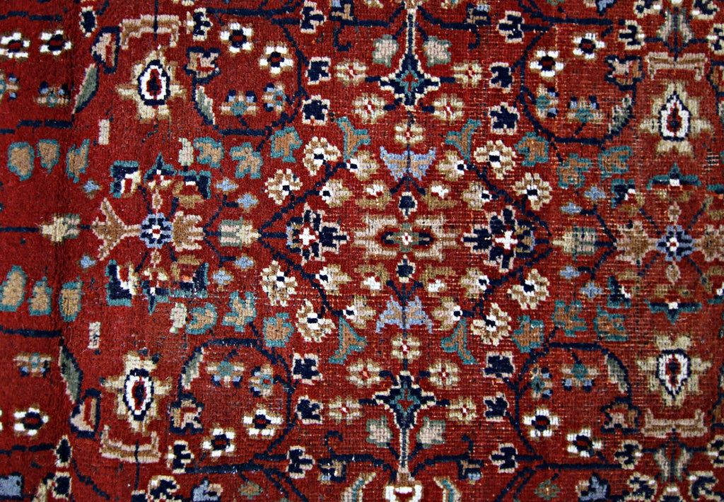 Handmade Vintage Persian Hallway Runner | 282 x 74 cm | 9'3"" x 2'5" - Najaf Rugs & Textile