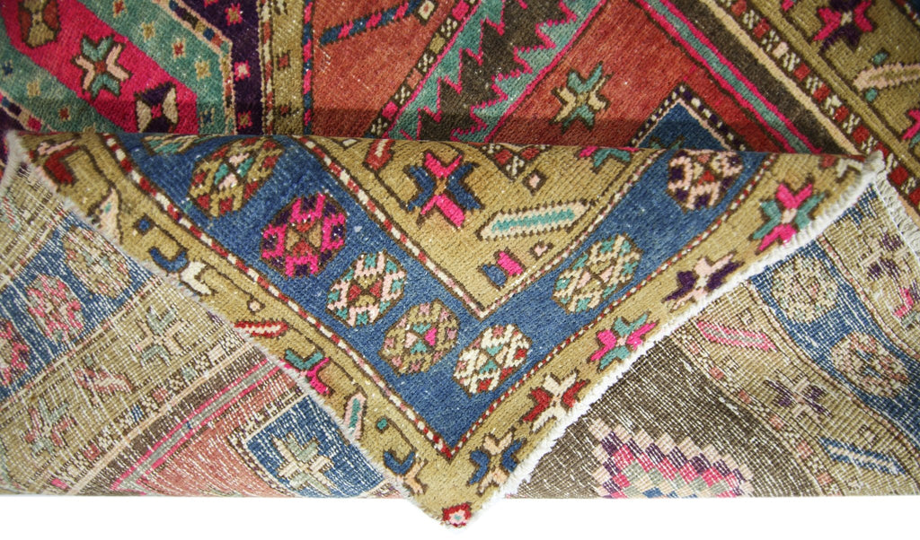 Handmade Vintage Persian Hallway Runner | 286 x 112 cm | 9'4" x 3'8" - Najaf Rugs & Textile