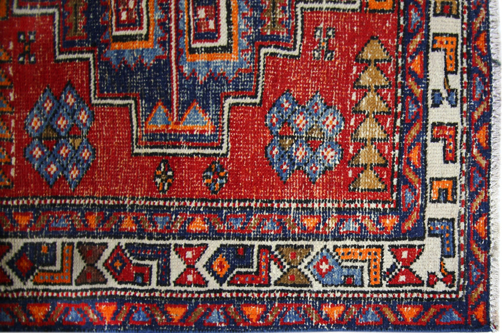 Handmade Vintage Persian Hallway Runner | 286 x 95 cm | 9'5" x 3'1" - Najaf Rugs & Textile