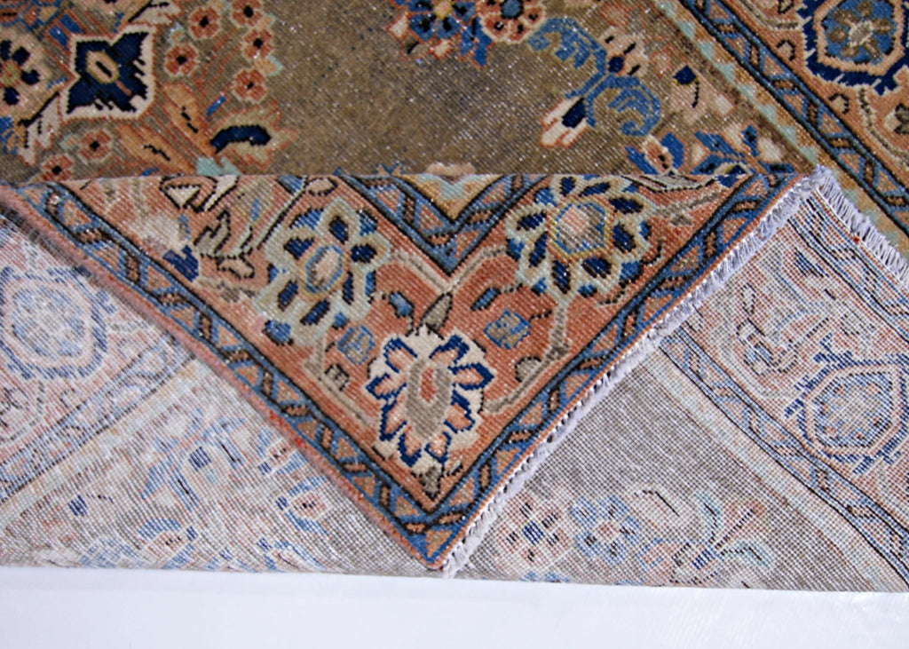 Handmade Vintage Persian Hallway Runner | 288 x 99 cm | 9'5" x 3'3" - Najaf Rugs & Textile