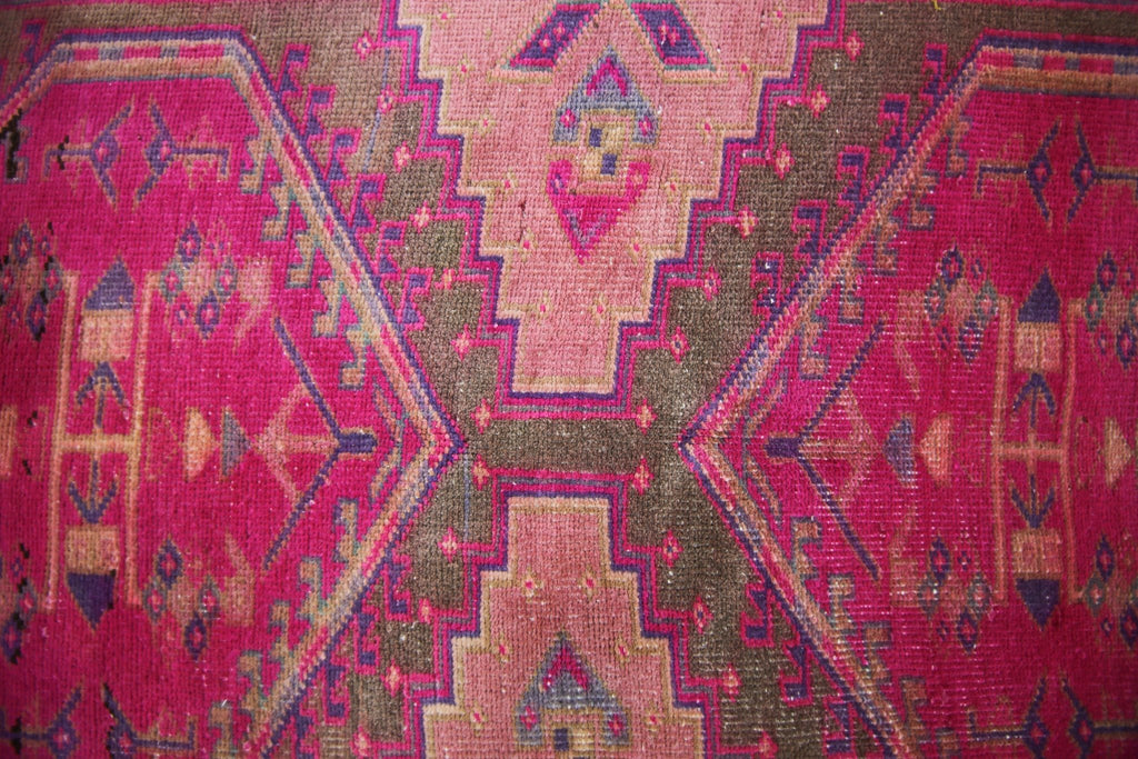 Handmade Vintage Persian Hallway Runner | 290 x 107 cm | 9'6" x 3'6" - Najaf Rugs & Textile