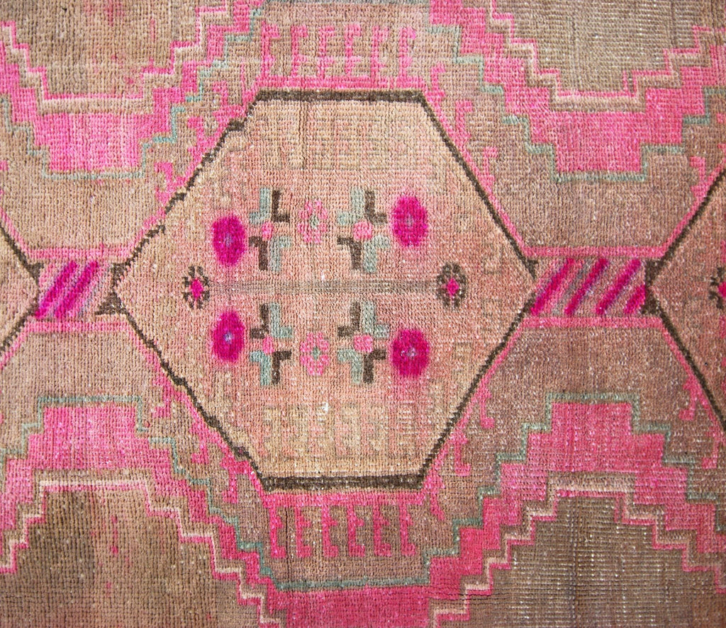 Handmade Vintage Persian Hallway Runner | 293 x 110 cm | 9'8" x 3'7" - Najaf Rugs & Textile