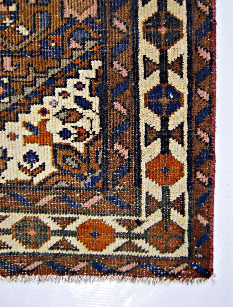 Handmade Vintage Persian Hallway Runner | 293 x 74 cm | 9'7" x 2'5" - Najaf Rugs & Textile