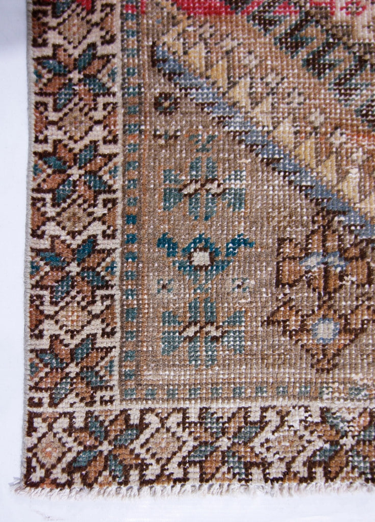 Handmade Vintage Persian Hallway Runner | 296 x 103 cm | 9'9" x 3'5" - Najaf Rugs & Textile