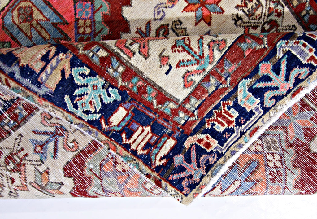 Handmade Vintage Persian Hallway Runner | 297 x 113 cm | 9'9" x 3'8" - Najaf Rugs & Textile