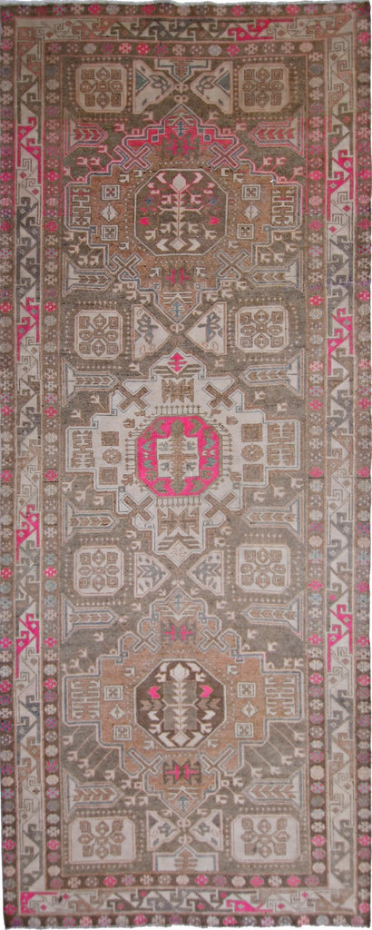 Handmade Vintage Persian Hallway Runner | 297 x 116 cm | 9'9" x 3'10" - Najaf Rugs & Textile