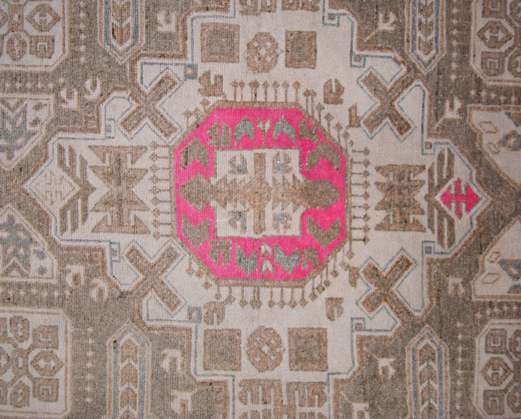 Handmade Vintage Persian Hallway Runner | 297 x 116 cm | 9'9" x 3'10" - Najaf Rugs & Textile