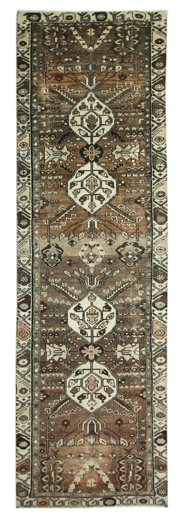 Handmade Vintage Persian Hallway Runner | 299 x 89 cm | 9'9" x 2'11" - Najaf Rugs & Textile