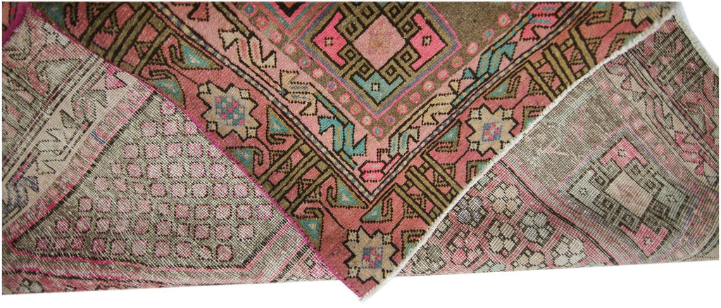 Handmade Vintage Persian Hallway Runner | 301 x 118 cm | 9'10" x 3'10" - Najaf Rugs & Textile