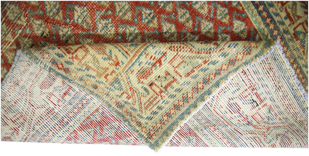 Handmade Vintage Persian Hallway Runner | 302 x 111 cm | 9'11" x 3'8" - Najaf Rugs & Textile