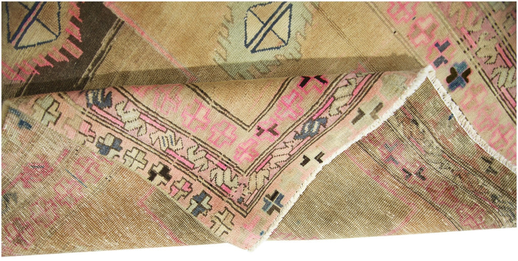 Handmade Vintage Persian Hallway Runner | 302 x 117 cm | 9'11" x 3'10" - Najaf Rugs & Textile