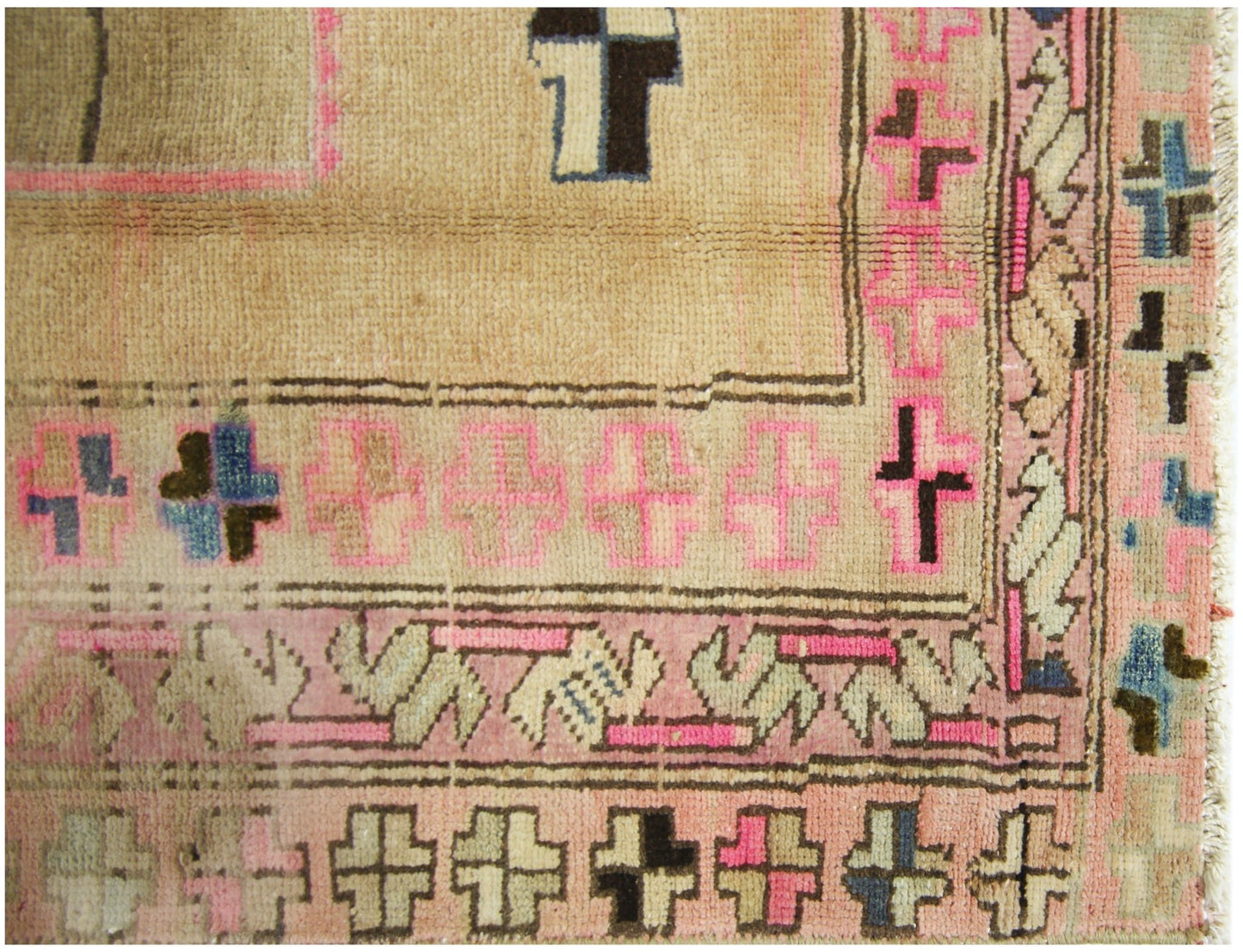 Handmade Vintage Persian Hallway Runner | 302 x 117 cm | 9'11" x 3'10" - Najaf Rugs & Textile