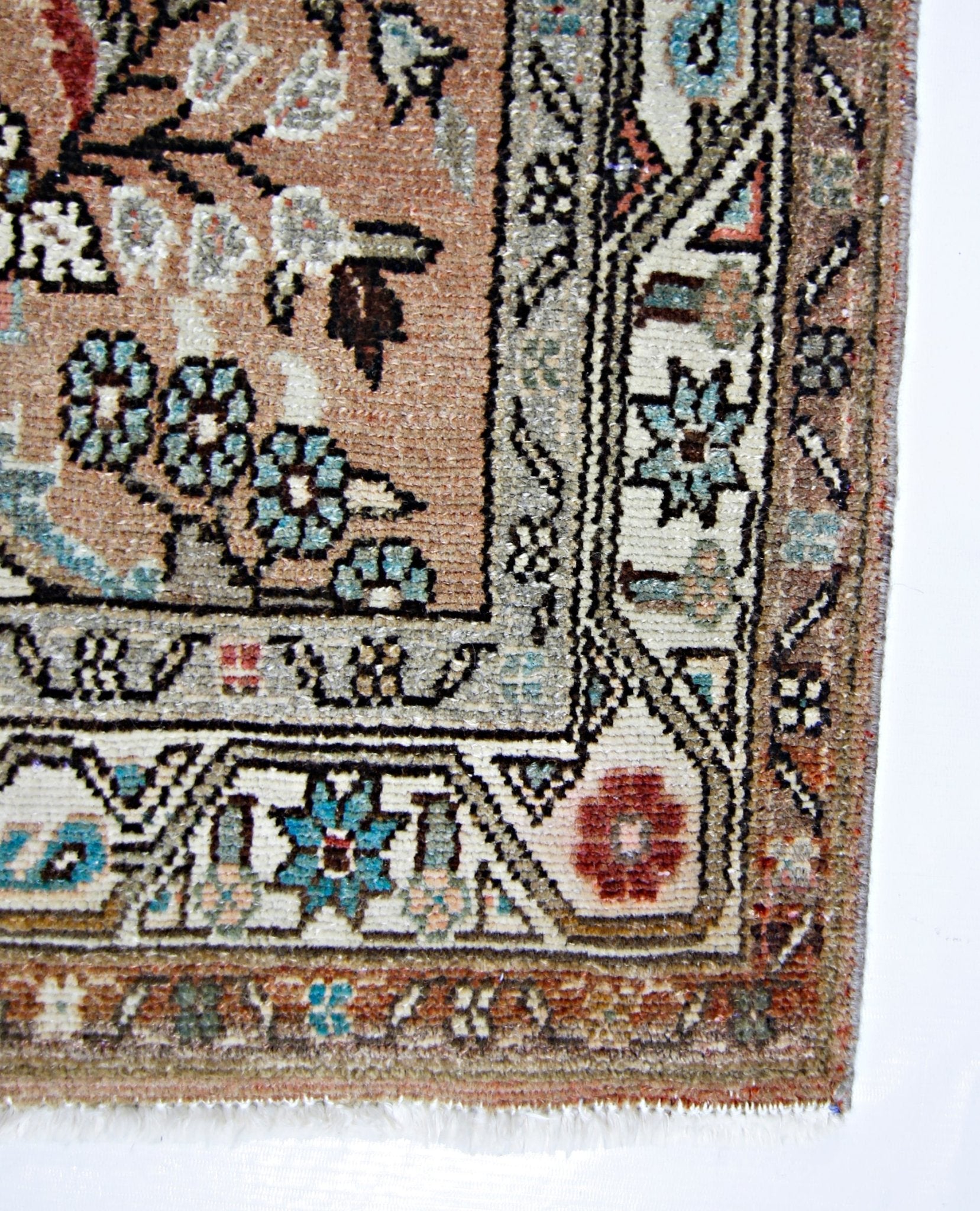 Handmade Vintage Persian Hallway Runner | 309 x 85 cm | 10'2"" x 2'10" - Najaf Rugs & Textile