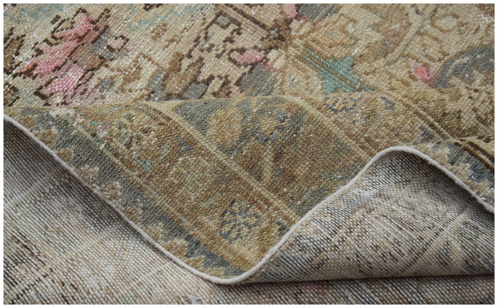 Handmade Vintage Persian Hallway Runner | 312 x 142 cm | 10'3" x 4'8" - Najaf Rugs & Textile