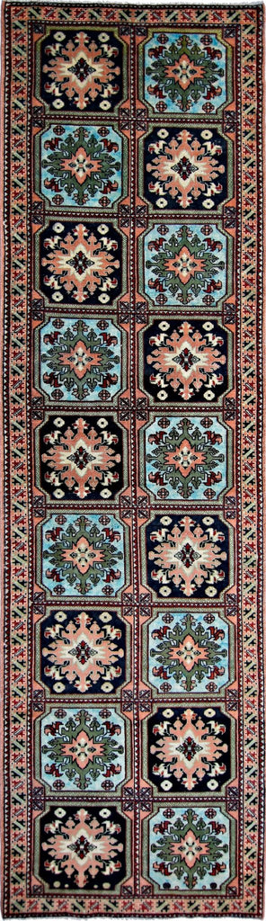 Handmade Vintage Persian Hallway Runner | 316 x 89 cm | 10'5" x 2'11" - Najaf Rugs & Textile