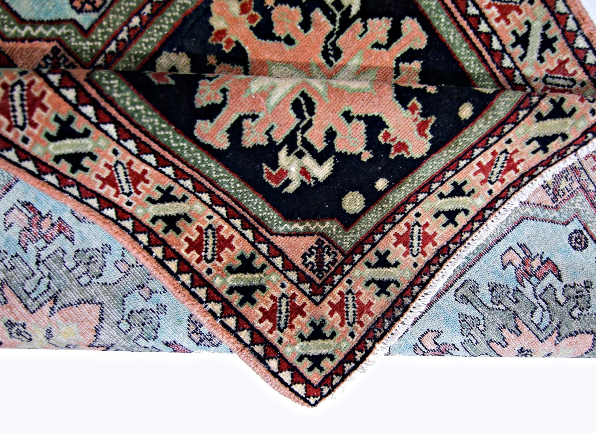 Handmade Vintage Persian Hallway Runner | 316 x 89 cm | 10'5" x 2'11" - Najaf Rugs & Textile