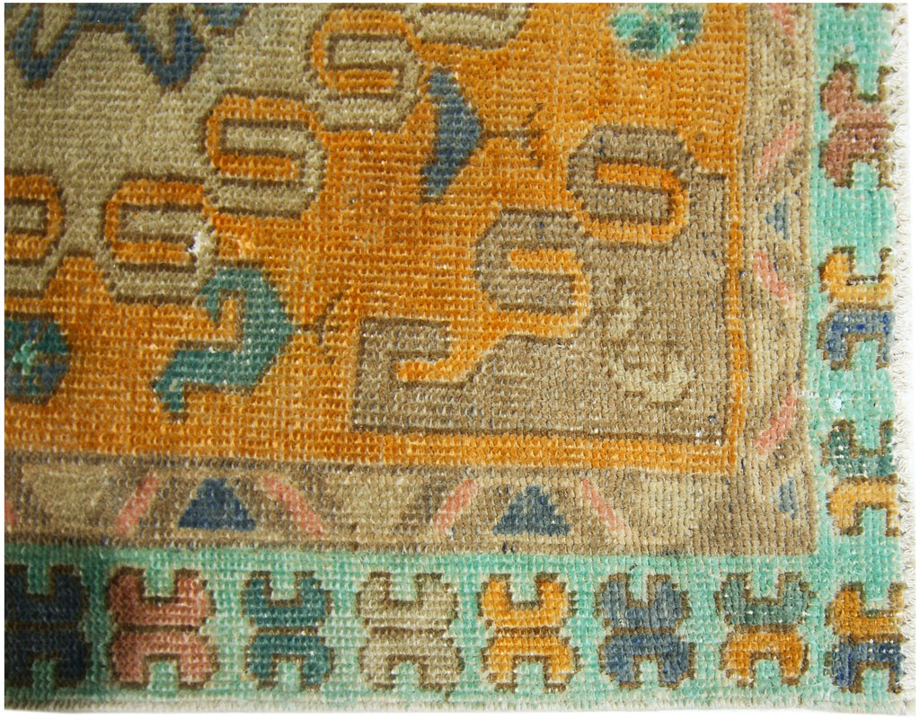 Handmade Vintage Persian Hallway Runner | 316 x 90 cm | 10'4" x 2'11" - Najaf Rugs & Textile