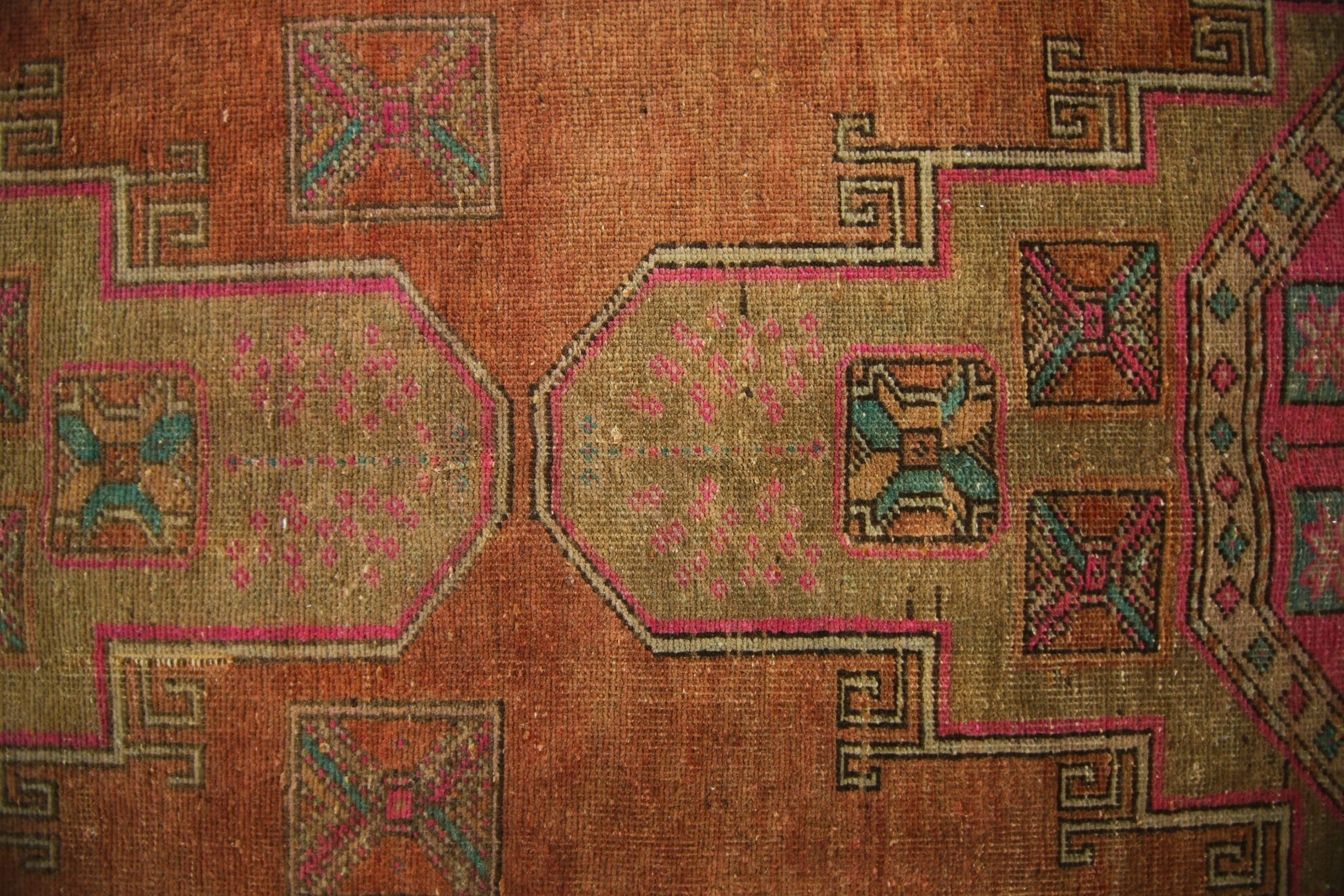 Handmade Vintage Persian Hallway Runner | 321 x 117 cm | 10'6" x 3'10" - Najaf Rugs & Textile