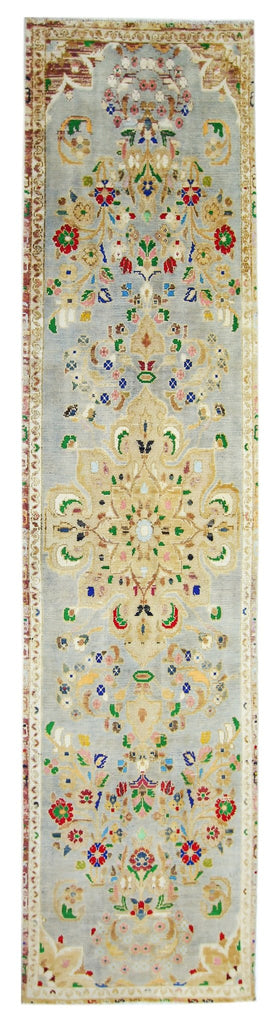 Handmade Vintage Persian Hallway Runner | 324 x 75 cm | 10'7" x 2'5" - Najaf Rugs & Textile