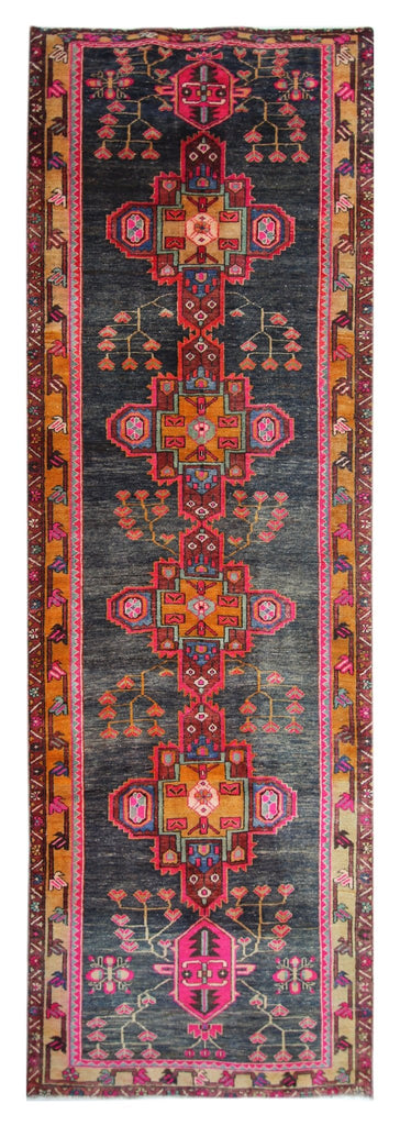 Handmade Vintage Persian Hallway Runner | 325 x 114 cm | 10'8" x 3'9" - Najaf Rugs & Textile