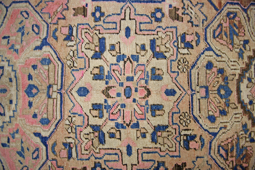 Handmade Vintage Persian Hallway Runner | 334 x 115 cm | 10'11" x 3'9" - Najaf Rugs & Textile
