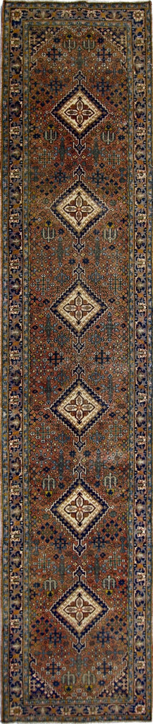 Handmade Vintage Persian Hallway Runner | 335 x 70 cm | 11' x 2'4" - Najaf Rugs & Textile
