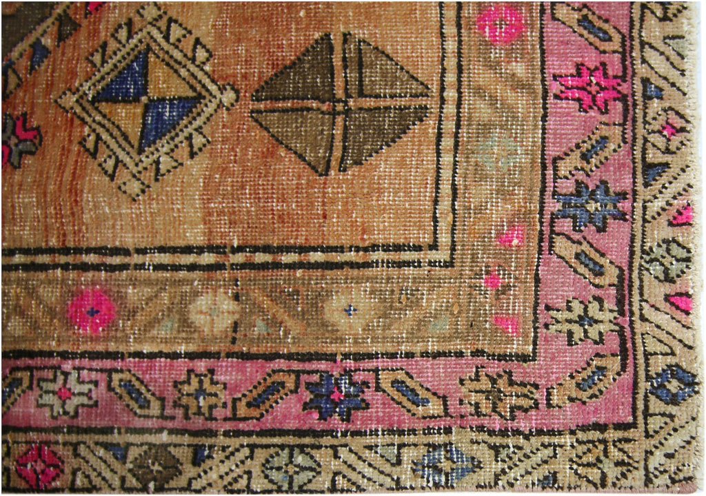 Handmade Vintage Persian Hallway Runner | 336 x 109 cm | 11' x 3'7" - Najaf Rugs & Textile
