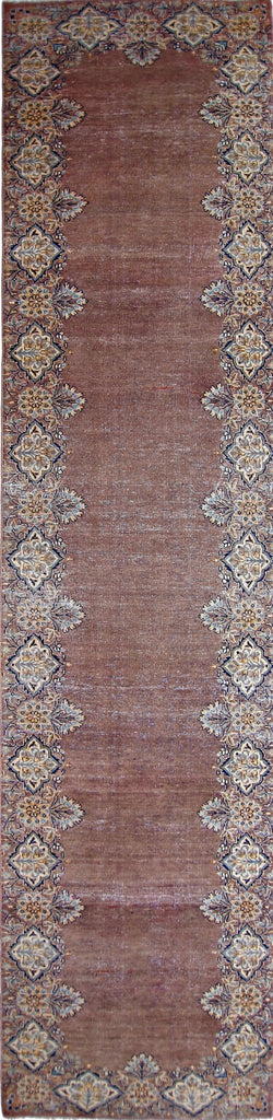 Handmade Vintage Persian Hallway Runner | 380 x 90 cm | 12'6" x 2'11" - Najaf Rugs & Textile