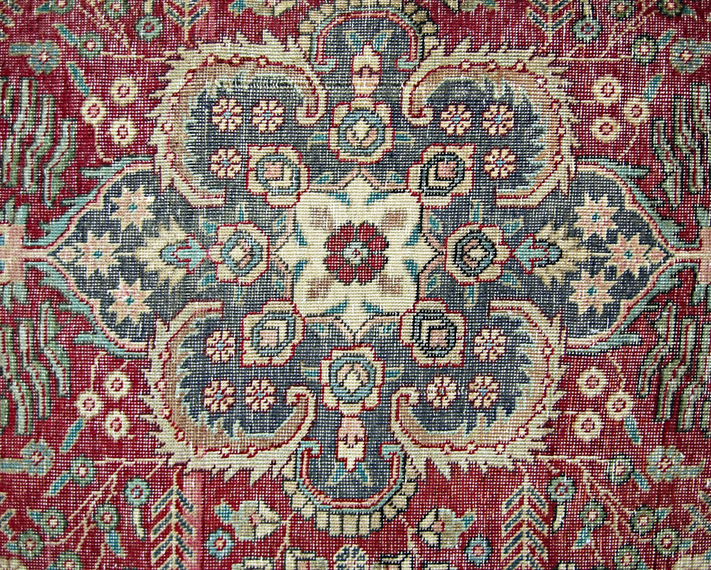 Handmade Vintage Persian Hallway Runner | 380 x 94 cm | 12'5" x 3'1" - Najaf Rugs & Textile