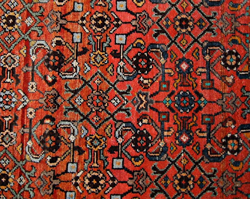 Handmade Vintage Persian Hallway Runner | 397 x 78 cm | 13' x 2'6" - Najaf Rugs & Textile