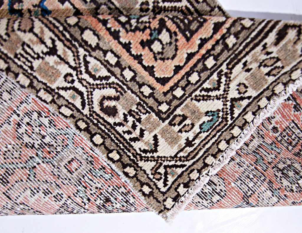 Handmade Vintage Persian Hallway Runner | 402 x 77 cm | 13'2" x 2'6" - Najaf Rugs & Textile
