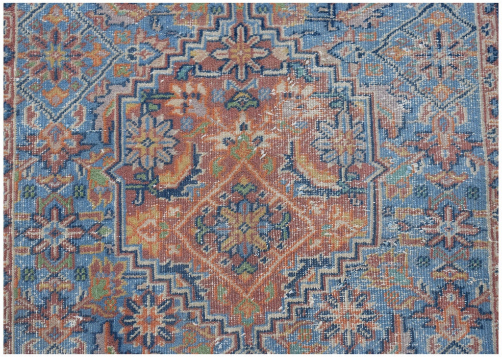 Handmade Vintage Persian Hallway Runner | 405 x 77 cm | 13'3" x 2'6" - Najaf Rugs & Textile
