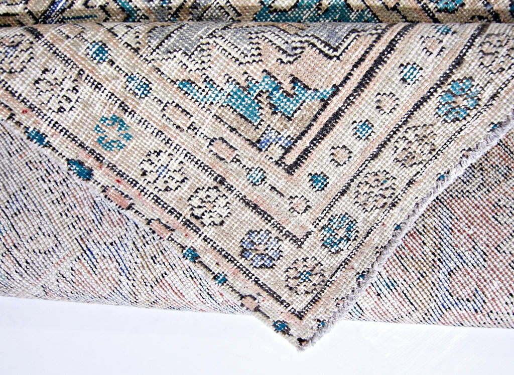 Handmade Vintage Persian Hallway Runner | 409 x 100 cm | 13'5" x 3'3" - Najaf Rugs & Textile