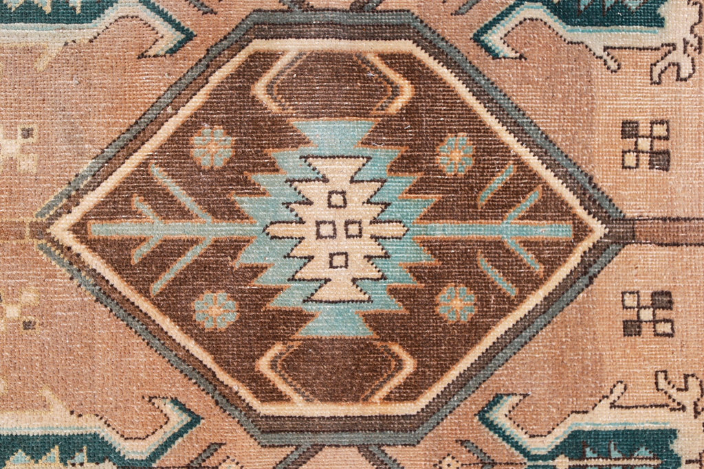Handmade Vintage Persian Hallway Runner | 418 x 108 cm | 13'9" x 3'6" - Najaf Rugs & Textile