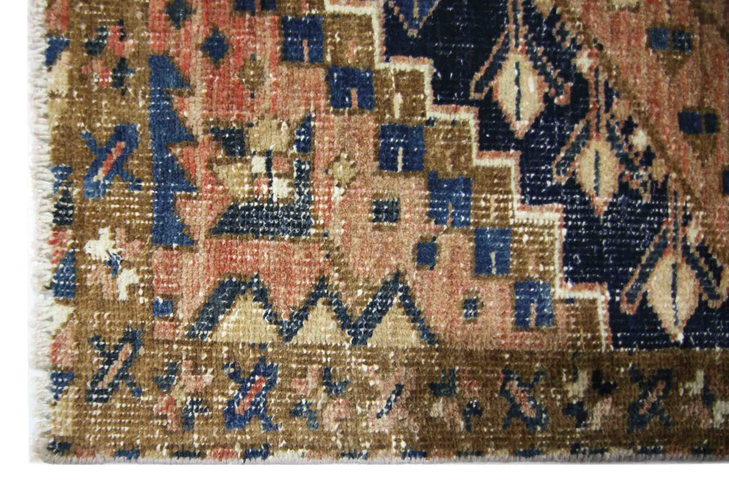 Handmade Vintage Persian Hallway Runner | 439 x 81 cm | 14'5" x 2'8" - Najaf Rugs & Textile