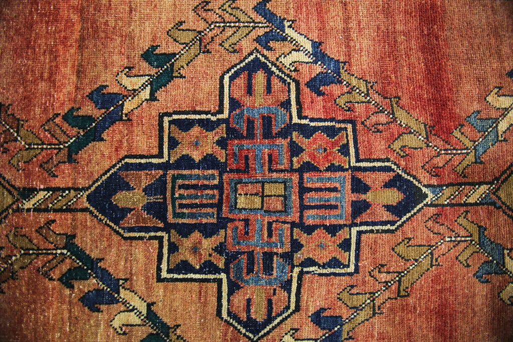 Handmade Vintage Persian Hallway Runner | 440 x 108 cm | 14'5" x 3'7" - Najaf Rugs & Textile
