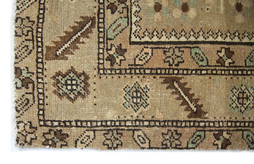 Handmade Vintage Persian Hallway Runner | 469 x 110 cm | 15'4" x 3'7" - Najaf Rugs & Textile