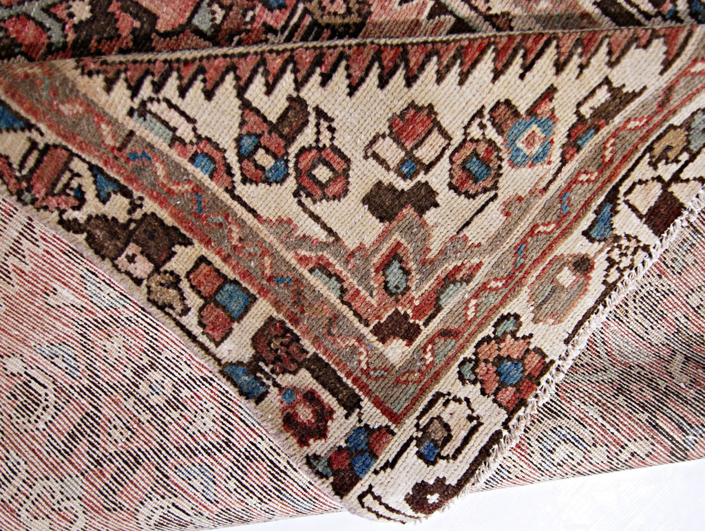 Handmade Vintage Persian Hamadan Hallway Runner | 329 x 106 cm | 10'9" x 3'6" - Najaf Rugs & Textile