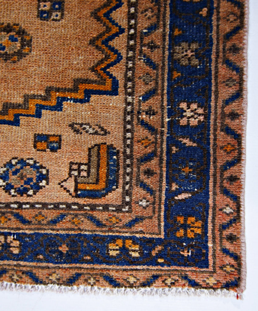 Handmade Vintage Persian Hamadan Rug | 186 x 100 cm | 6'1" x 3'3" - Najaf Rugs & Textile