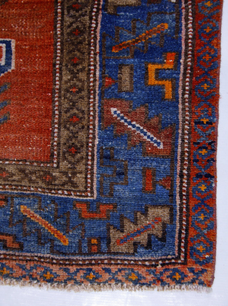Handmade Vintage Persian Hamadan Rug | 200 x 124 cm | 6'7" x 4'1" - Najaf Rugs & Textile