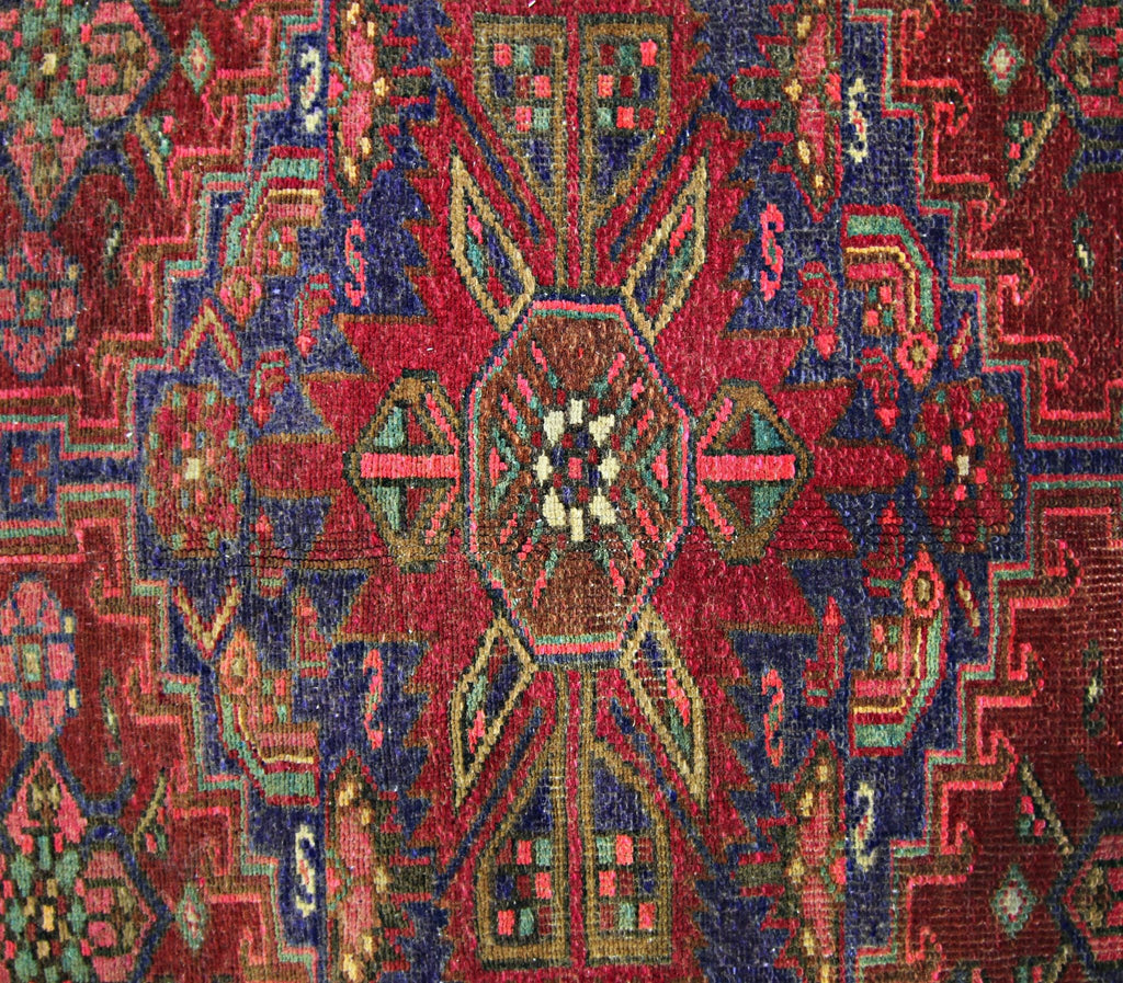 Handmade Vintage Persian Hamadan Rug | 202 x 123 cm | 6'8" x 4' - Najaf Rugs & Textile