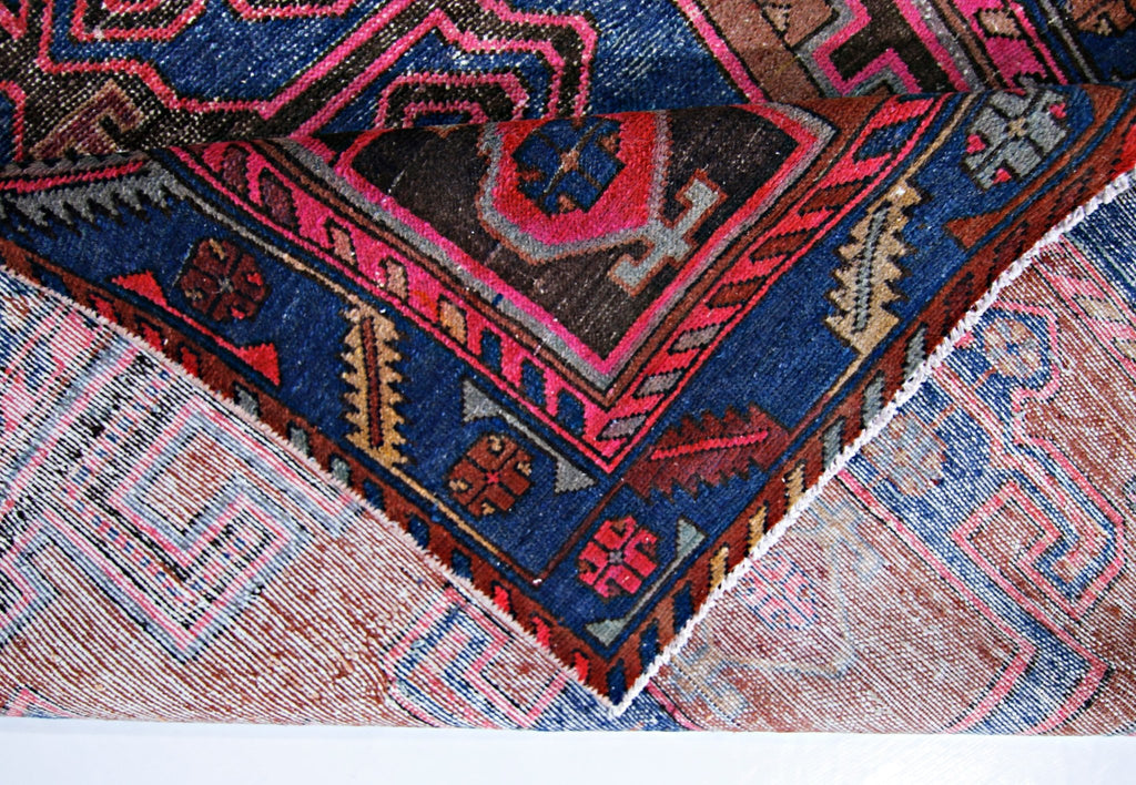 Handmade Vintage Persian Hamadan Rug | 210 x 127 cm | 6'11" x 4'2" - Najaf Rugs & Textile